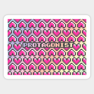 Protagonist Retro Arcade Sticker